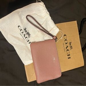 Coach Leather Wristlet